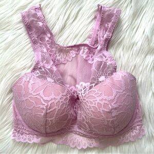 PINK Victoria's Secret Lavender Lace Bra Size Small NWT